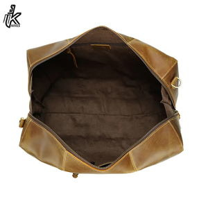 New Arrival Large Big High Capacity Cow Skin Hide <b>Top</b> Layer Grain Leather Travel Bag Full Grain Real Leather Duffel Bag - Product Image 4