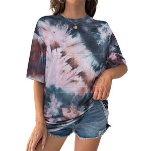 El servicio OEM Diseña tu propio logotipo Camiseta gráfica extragrande para mujer Camiseta gráfica extragrande con estampado personalizado - Product Image 1