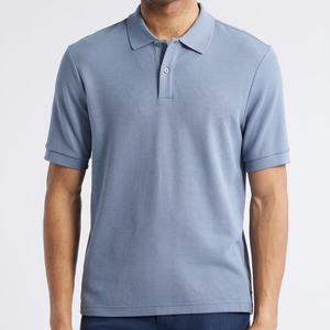 Polos de golf pour hommes de grande taille en polyester de luxe élastique de haute qualité Chemises de golf du fabricant avec logo personnalisé - Product Image 1