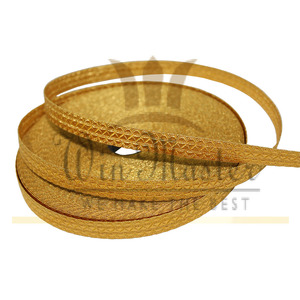 OEM vestment oro metálico trenza cinta de encaje al por mayor hoja de roble Fresno madera hoja patrón metálico trenza - Product Image 1