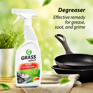 Azelit 600ml Industrial Kitchen Degreaser | Alkaline Foam <b>Spray</b> with High Quality Fast-Acting Formula for Heavy Grease Removal - Product Image 3