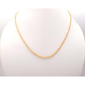 Collier de perles facettées en saphir jaune, bijoux fantaisie en pierres précieuses - Product Image 3