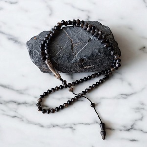 Vrai Tasbih Misbaha musulman à 99 perles en corne de buffle pour la prière islamique - Product Image 2