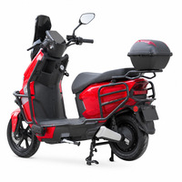 Moto de tourisme 1500W 72V20Ah avec pneus de 12 pouces, 60 km/h, équilibre entre puissance et confort pour la circulation en ville, rouge