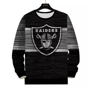 Sweat-shirt à col rond imprimé par sublimation, coupe classique pour homme, en polyester tricoté, pull décontracté d'automne - Product Image 3