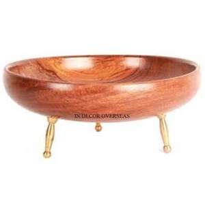 Centre de table pour la maison et l'hôtel Bol en bois de qualité supérieure avec ensemble de couverts Accessoires de cuisine - Product Image 4