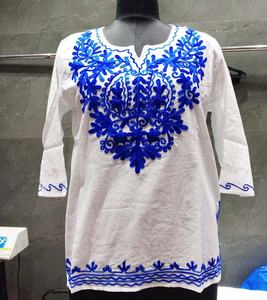 GC-AP-1027ผลิตจากผ้าฝ้ายสำหรับใส่ไปงานเลี้ยงส่งออกทั่วโลกจากผู้ผลิตอินเดีย100% ชิ้นงานปัก - Product Image 4