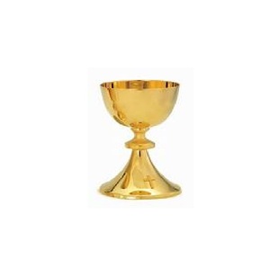 Ciborio y Cáliz Antiguos Este Cáliz Repujado Chapado en Oro y Plata Está Hecho a Mano con Latón y Aluminio de Alta Calidad - Product Image 1