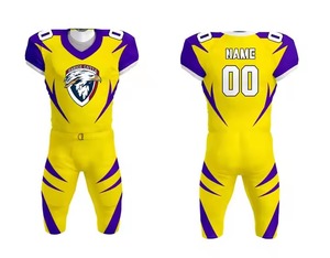 Maßge schneiderte Jugendleistungs-Sport bekleidung Plus Size Fußball trainings sets Atmungsaktive Wärme übertragung American Football - Product Image 3
