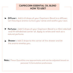 Capricorn Zodiac 100% Pure Essential Oil Blend Moisturising Nourishing Body Oil <b>Pine</b> Lemon Organic Herb Ingredients <b>Box</b> - Product Image 5