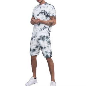 Conjunto de ropa de sublimación de verano Camiseta y pantalones cortos de algodón ligero para hombres de dos piezas para uso diario - Product Image 1