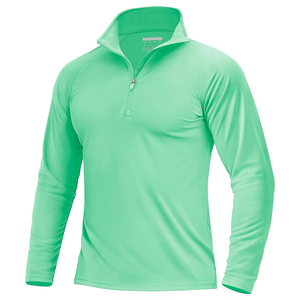 Haut de sport actif pour homme 2025, anti-UV, séchage rapide, écologique, coloré, demi-zip, polyester et élasthanne, fabriqué par Tenzo Int'l Custom - Product Image 6