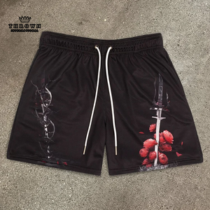 Mejor Oferta, Pantalones Cortos de Playa 100% Algodón para Hombre y Mujer, Diseño Único, Color Sólido, Logotipo Personalizado, Impresión por Sublimación 3D - Product Image 2