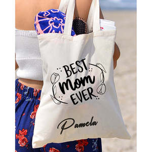 Sac fourre-tout personnalisable « Meilleure maman » – Cadeau idéal pour les mamans - Product Image 3
