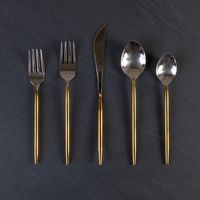 Ensemble de couverts en acier inoxydable de qualité supérieure, design classique, pour une utilisation durable, idéal pour les maisons, les restaurants, les cafés, les hôtels, la restauration