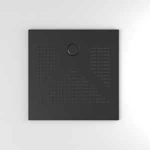 Denver 90x90 cm MATT BLACK SHOWER TRAY H3 CM I <b>BASIN</b> - Product Image 1