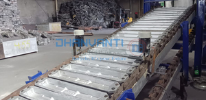 Convoyeur de coulée de lingot d'alliage d'aluminium automatique de sortie de 10 tonnes 180 moules portant des machines de coulée de métal de noyau de moteur de pompe - Product Image 3