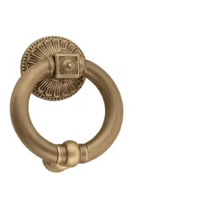 Heurtoir de porte en métal traditionnel décoration de porte d'entrée Vintage anneau robuste poignée maison Villa matériel d'entrée - Product Image 1