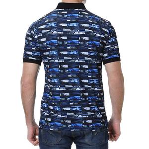 Camiseta Polo transpirable Lisa para hombre, estilo de golf de manga corta personalizada con diseño bordado opcional - Product Image 5