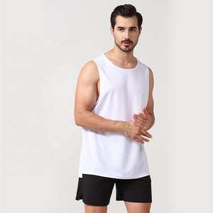 Custom <b>Men's</b> Gym <b>Tank</b> <b>Top</b> 100% Cotton Breathable Active Athletic Fitness Wear Hip Hop Style Knitted - Product Image 4