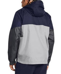 Chaqueta Cortavientos de Lona para Hombre, Diseño Personalizado de Alta Calidad, Otoño/Invierno, 100% Poliéster, Impermeable, con Capucha, Transpirable, con Cremallera - Product Image 2