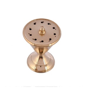 Brûleur d'encens en laiton de luxe fait main de haute qualité, vente en gros, porte-encens Garance, décoration d'intérieur, artisanat personnalisé, écologique - Product Image 1