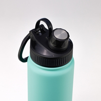 Bouteille d'eau de sport portable en acier inoxydable 304 316 HAERS personnalisée, thermos, gourde isotherme avec paille