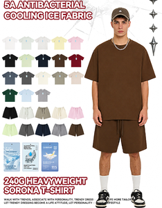 Großhandel Benutzerdefiniertes Logo 240g/m² Schwergewichtige Sorona Schnelltrocknende Kühlende T-<span class=keywords><strong>Shirts</strong></span> Hochwertige Blanko Übergroße Herren-T-<span class=keywords><strong>Shirts</strong></span> - Product Image 1