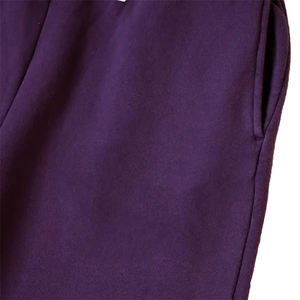 Pantalones acampanados más vendidos para hombres/mujeres Color púrpura con bolsillos traseros y delanteros Diseño bordado Pantalones elásticos Casuales - Product Image 5