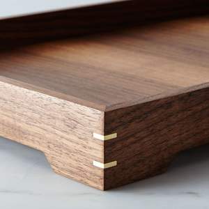 Tabla de cortar de madera de acacia de primera calidad, paleta de madera duradera con mango para tabla de queso y bloques de cortar - Product Image 1