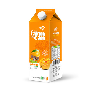 1000ml nouvel emballage du fabricant jus de mangue boisson jus de fruits et légumes avec échantillon gratuit étiquette de conception gratuite - Product Image 1