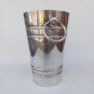Expensive Metal <b>Champagne</b> Ice <b>Bucket</b> <b>With</b> Nickle Plated Finishing Wine Cooler <b>With</b> Stylish Wooden <b>Stand</b> Base & Handle Chiller - Product Image 4