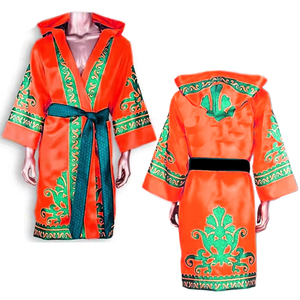 Vestido de boxeo ligero personalizable Diseño único MMA Bata de artes marciales para hombres y mujeres con impresión de logotipo personalizado - Product Image 3
