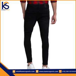 กางเกงยีนส์ลำลองของผู้ชายกางเกงยีนส์ขายาวสำหรับผู้ชายกางเกงยีนส์ลำลองแนวสตรีทคุณภาพสูงผลิตตามสั่งแบบใหม่ - Product Image 3