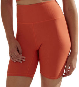 Fabricación personalizada de pantalones cortos de Yoga de cintura alta para mujer sin costuras sólido Spandex Nylon secado rápido colores personalizados Logo Fitness EE. UU. - Product Image 2