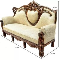Juego de sofá de madera maciza con cojines de diseño moderno para sala de estar, jardín, Patio, Hotel, hogar, juegos de sofás para sala de estar, sofá de madera moderno