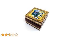 Caja de Joyería de Madera Estampada, Diseñada por Artesanos, Personalizada, con Múltiples Compartimentos para Guardar Objetos Preciosos, Almacenamiento Seguro, Bajo Costo - Product Image 2