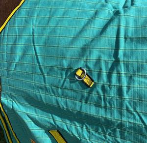 Couverture de cheval respirante de qualité supérieure avec cache-cou amovible, tissu Ripstop, pour la protection contre le soleil et les mouches en été - Product Image 5