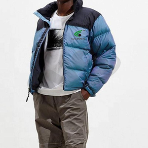 Bomber con capucha de gran tamaño para hombre, chaqueta de invierno, chaqueta acolchada hecha a medida, ropa de abrigo de moda, logotipo impreso, manga larga, calidad Premium - Product Image 2