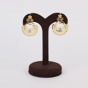 Conjunto de pendientes de latón chapados en oro tradicionales modernos Pendientes colgantes largos Joyas rellenas de oro de Oro Joyeria - Product Image 1