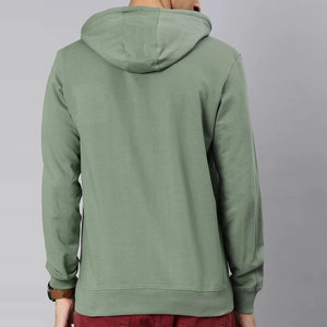 Sudadera con capucha de gran tamaño personalizable de alta calidad para hombre, jersey de lana liso de algodón de invierno - Product Image 3