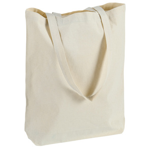 Sac fourre-tout en coton biologique de 5 oz avec soufflet de fond, imprimé couleur, recyclable - Product Image 3