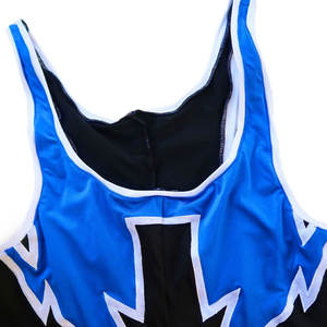 เสื้อกล้ามนักมวยปล้ำสีดำบนสีน้ำเงินสไตล์ไม่ซ้ำใคร - Product Image 3