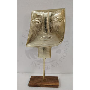 Escultura de mármol de aluminio artesanal de Metal hecha a mano moderna hermosa forma de árbol jarrón de mesa duradero escultura decorativa India - Product Image 4