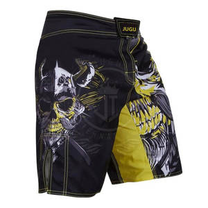 Shorts de MMA de Alta Calidad Hechos en Pakistán, con Contraste de Color, Spandex/Poliéster 280g, Cómodos, Ligeros, de Secado Rápido y Transpirables - Product Image 3