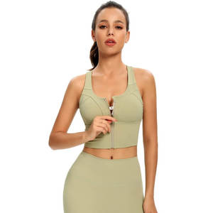 Soutien-gorge de sport en polyester/coton respirant pour femmes, soutien-gorge de sport à soutien élevé pour le yoga et le fitness, nouveauté - Product Image 3