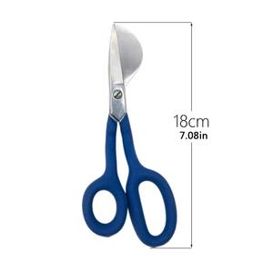 Precision Craft CUTICLE Straight Blade Sewing Shears Duckbill Blade Steel Handle Tufted Carpet <b>Manicure</b> <b>Scissors</b> Sharp Sturdy - Product Image 5
