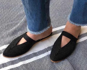 Collection de chaussures en raphia faites à la main, chaussures en raphia de haute qualité, mocassins faits à la main, chaussures d'été - Product Image 1