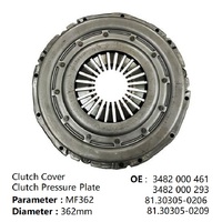 Kit de Embrague para Camión de Uso Pesado 3400710011 3400710002 3400700303, Cubierta de Embrague 3482000461 para MAN TGL TGX TGS IVEC-O VOLV-O Renault