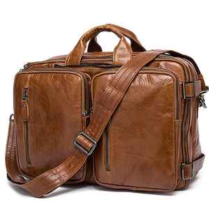 Men's <b>leather</b> handbag, top layer cowhide <b>briefcase</b>, <b>leather</b> laptop bag, diagonal cross office bag - Product Image 6